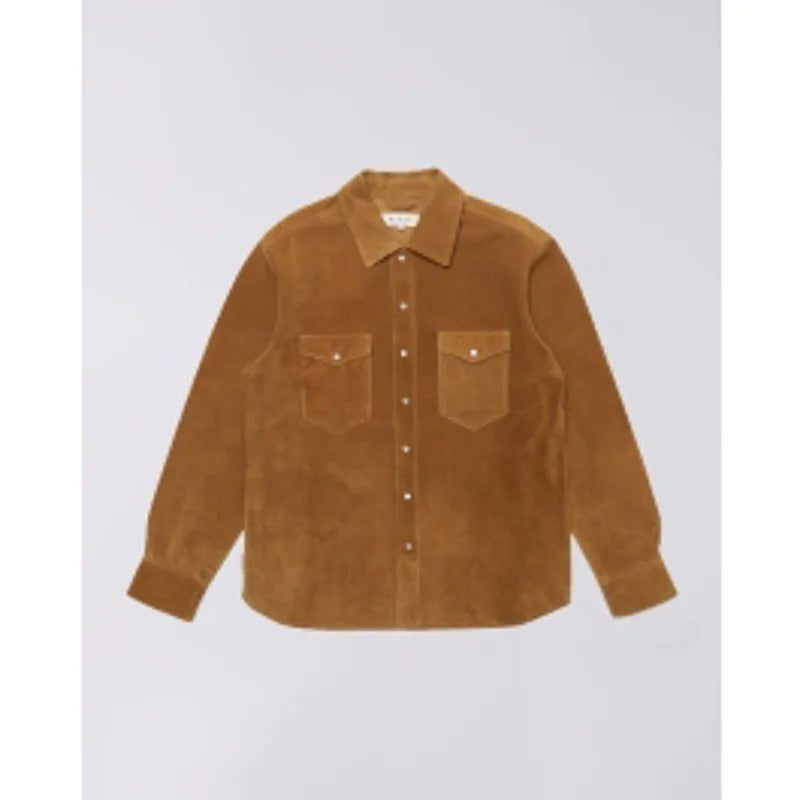 Western Long-Sleeve Suede Shirt