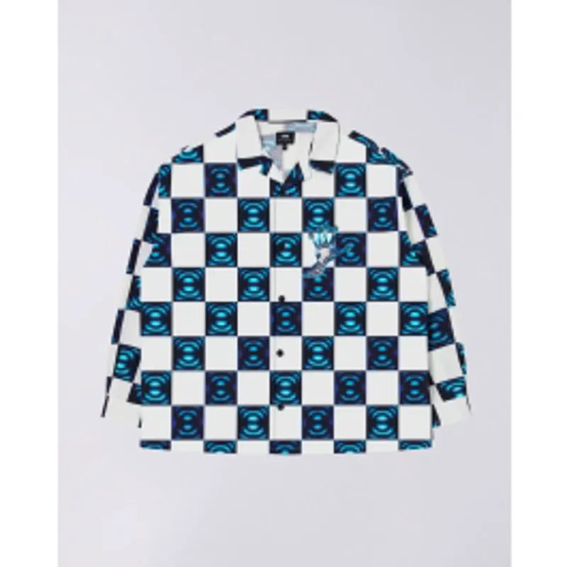 Long Sleeve Digital Check Shirt
